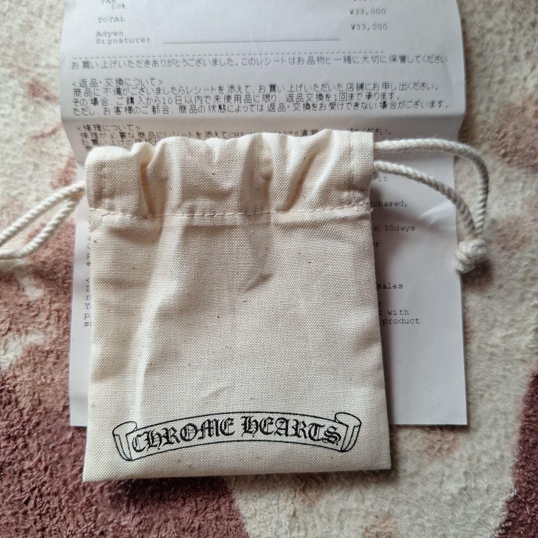 て*も様 CHROME HEARTS クロスラバーネックレス