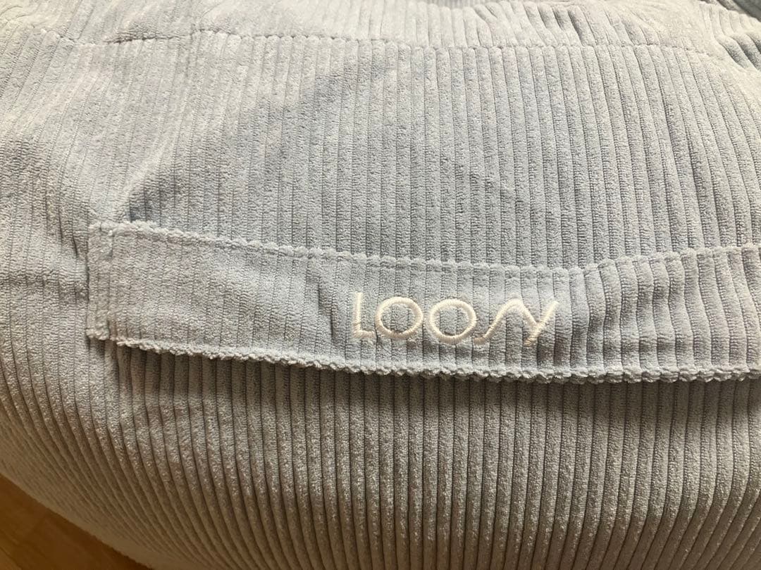 【LOOSY】1人がけビーズソファ／ライトブルー