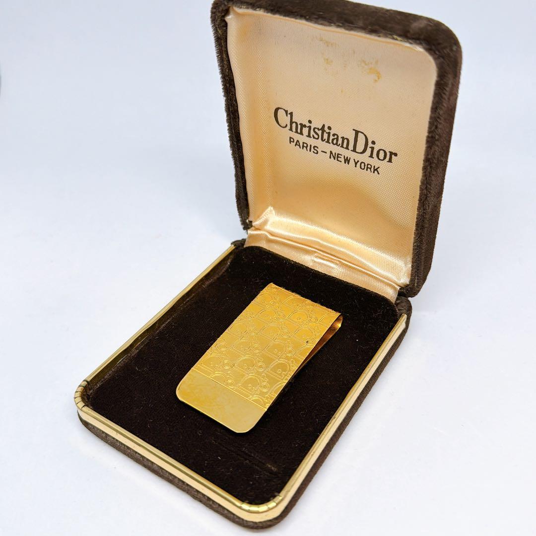 Dior ディオール マネークリップ ゴールド トロッター ロゴ 箱付
