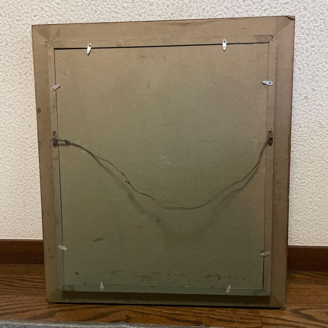 油絵　寺院と僧侶たち