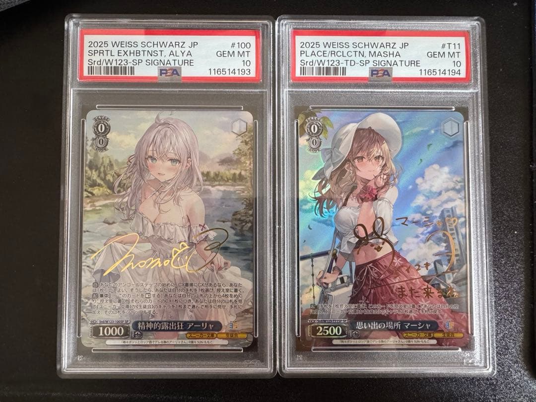 最終値下げ　精神的露出狂アーリャ　思い出の場所マーシャ　sp psa10 連番