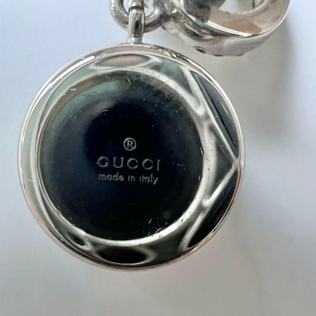 【正規品】GUCCI グッチ GGラインストーンクリスタルシルバーピアス 片耳