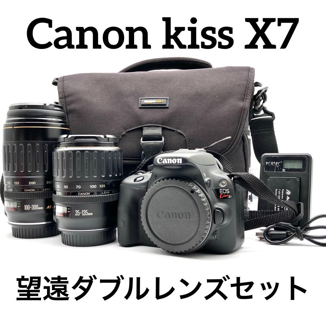 ❁初心者オススメ❁Canon eos kiss X7 ダブルズーム