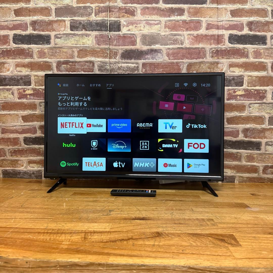 2022年製！32V型 チューナーレス 液晶テレビ スマートテレビ 動画アプリ○
