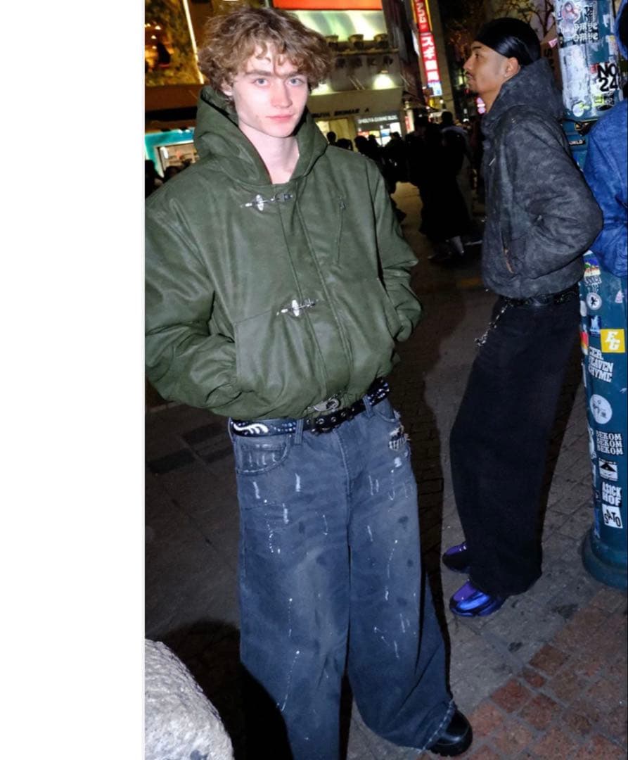 BELVETジャケットStar-Studded Leather Jacket