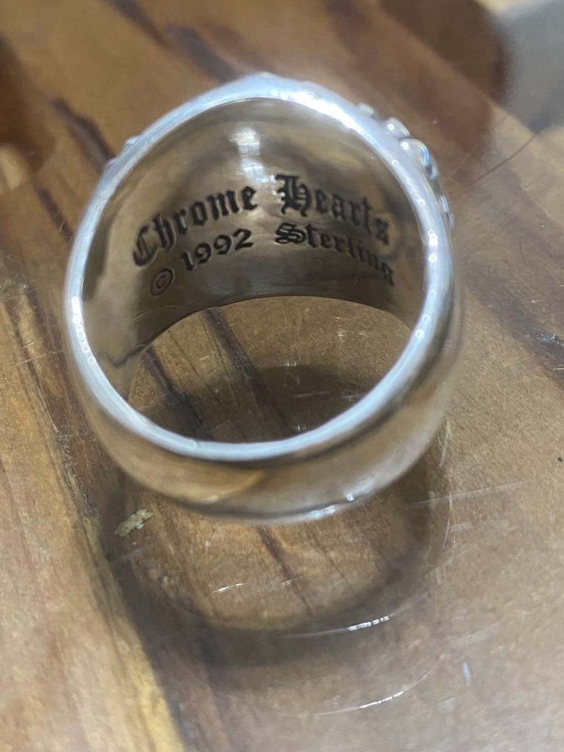 クロムハーツ　KEEPER RING リング　22号シルバー925 オニキス
