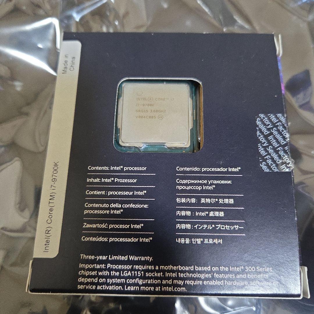 Intel Core i7-9700K 9th Gen CPU【動作確認済み】