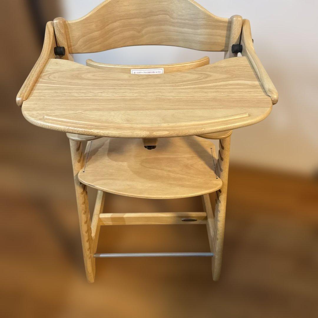 【美品・匿名配送】大和屋 すくすくチェアスリムプラス テーブル•ガード付属