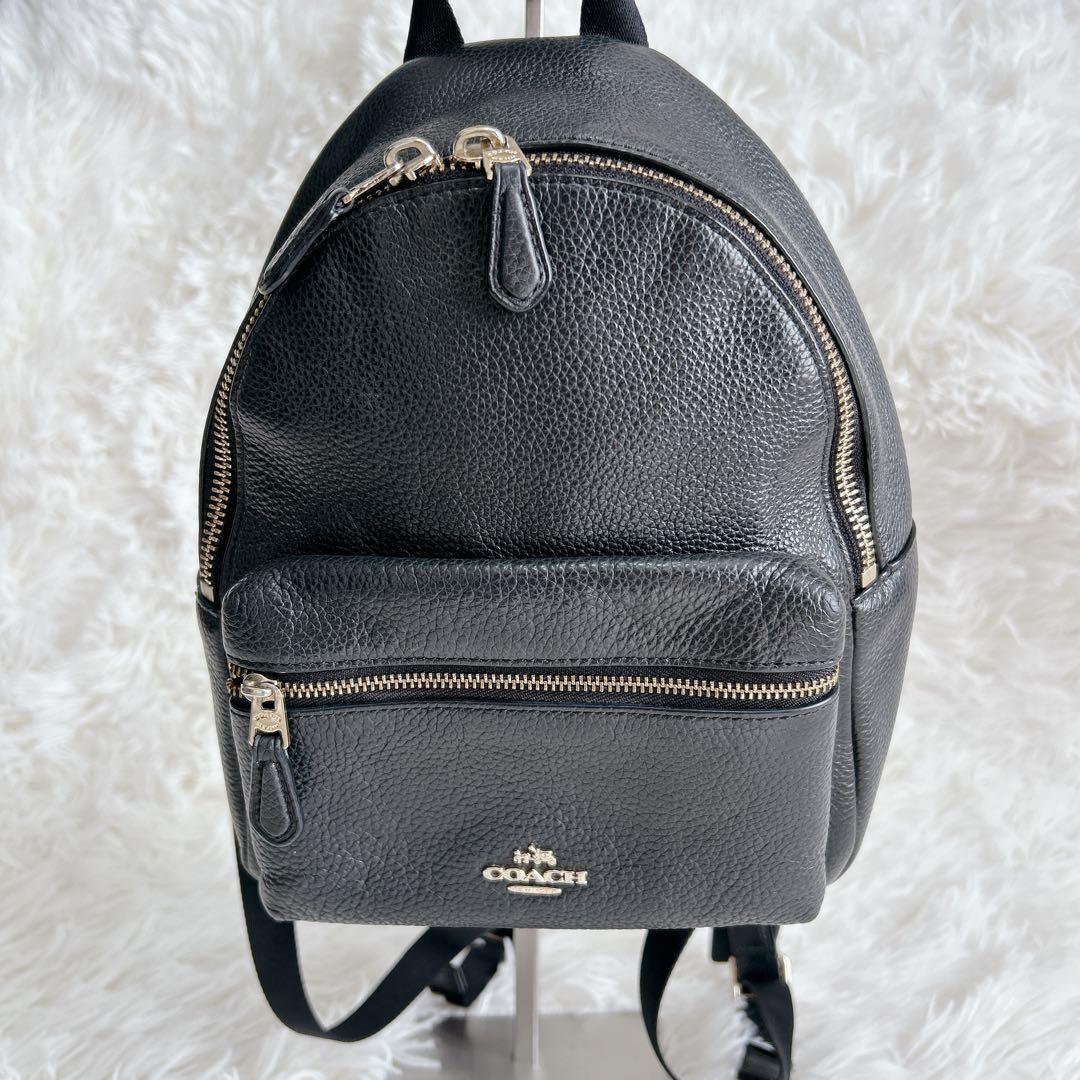 ✨美品✨COACH コーチ リュック バックパック レザー シボ革 ゴールド金具