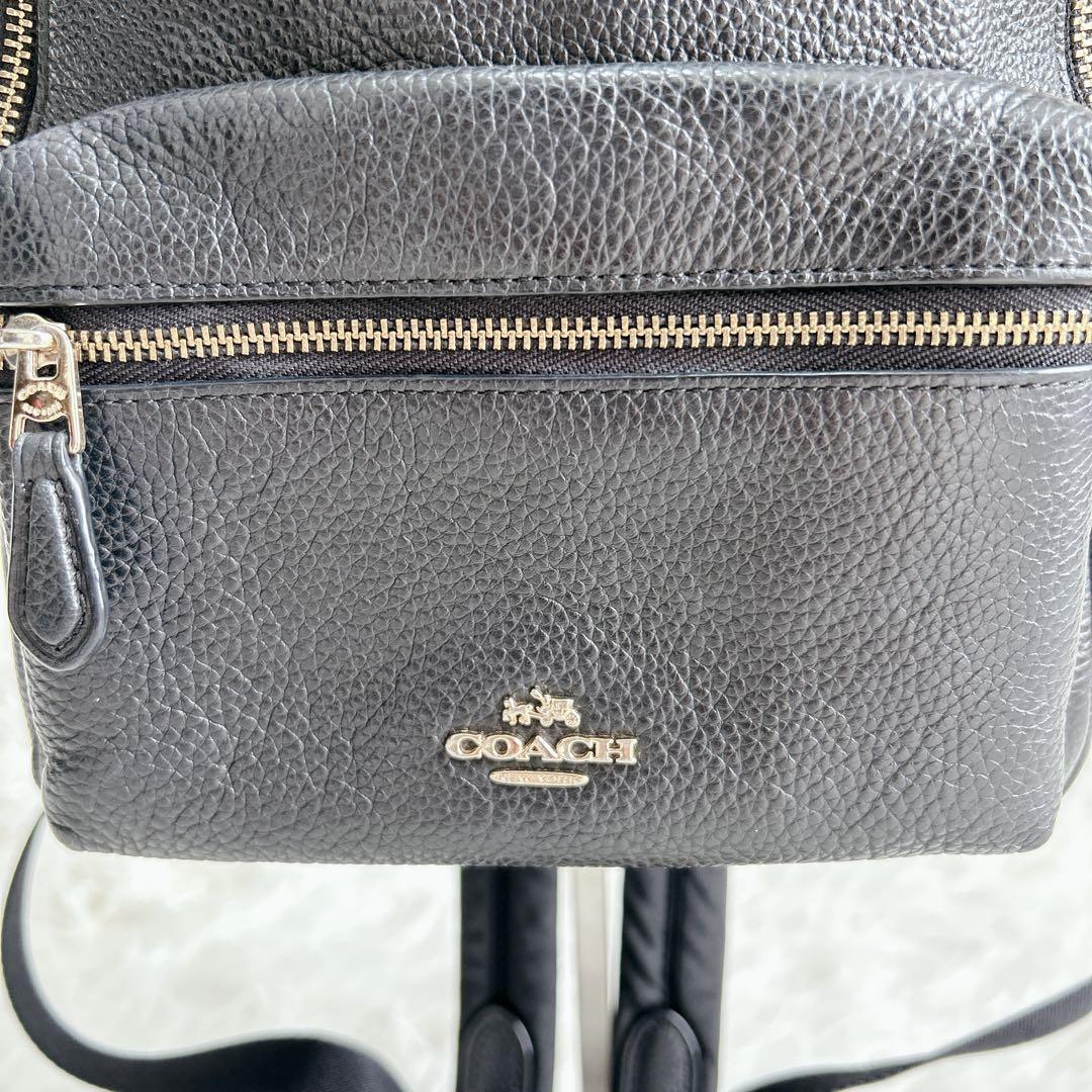 ✨美品✨COACH コーチ リュック バックパック レザー シボ革 ゴールド金具