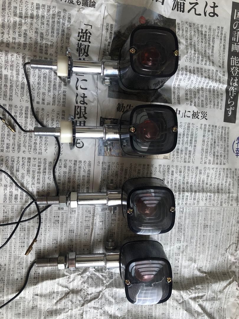 角型ヨーロピアンウィンカー 4個セット スモーク