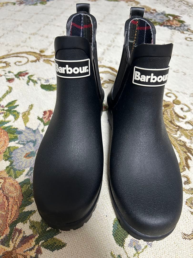 Barbour バブアー サイドゴアレインブーツ 黒 size3 22.5㎝
