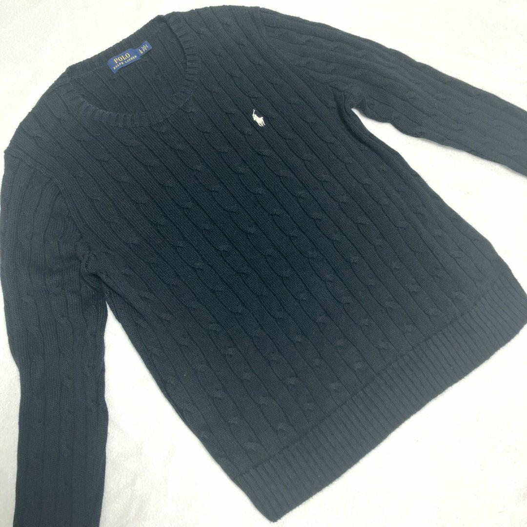 POLO RALPH LAUREN　ケーブルニット LG　170/96A 紺