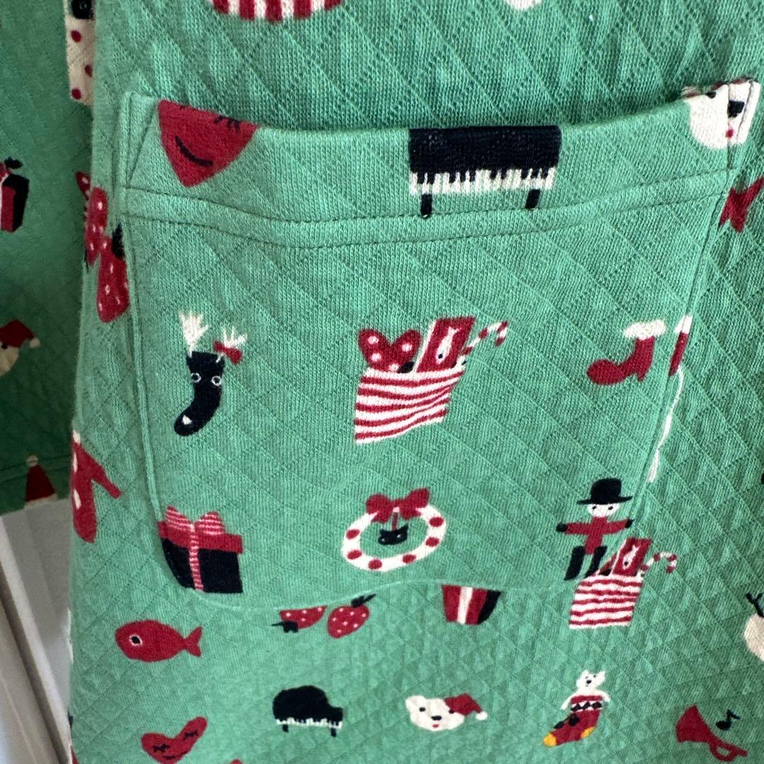 新品未使用タグ付　ワコールマタノアツコ　暖かキルティング　クリスマス柄パジャマM