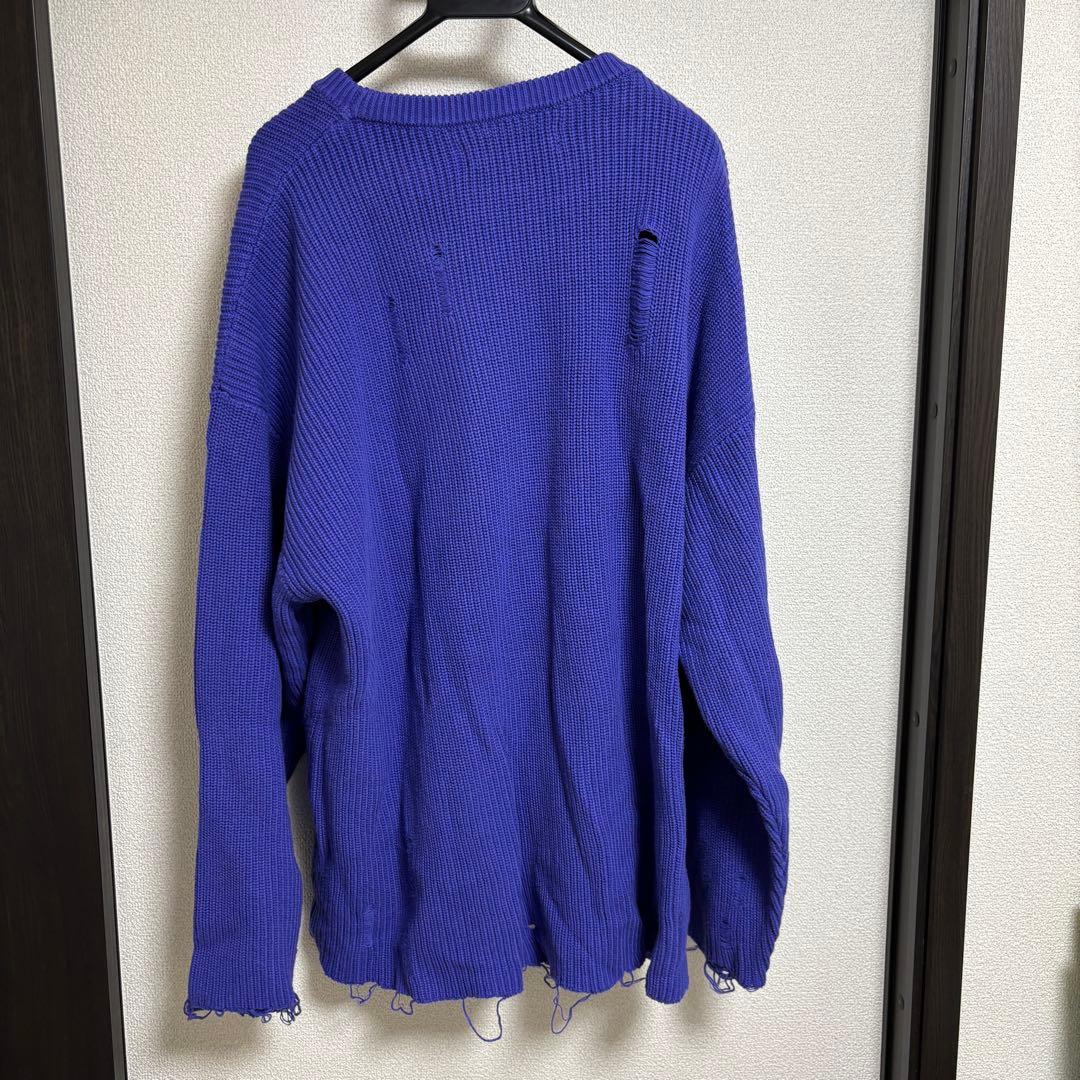 MB STANDARD ローゲージダメージニット　Lサイズ