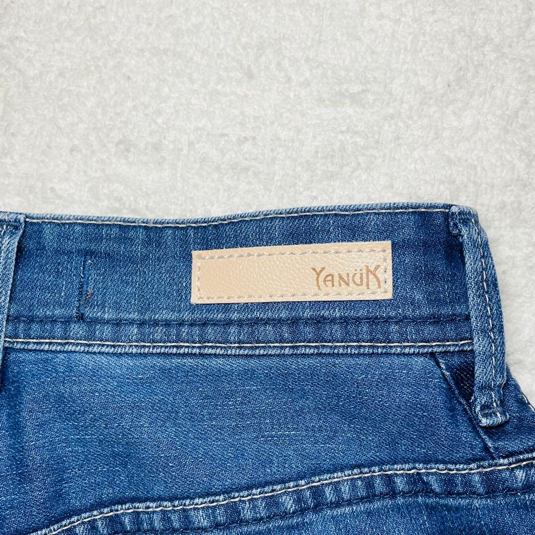 YANUK JOAN 別注JEANS FACTORYハイウエスト ワイドデニム