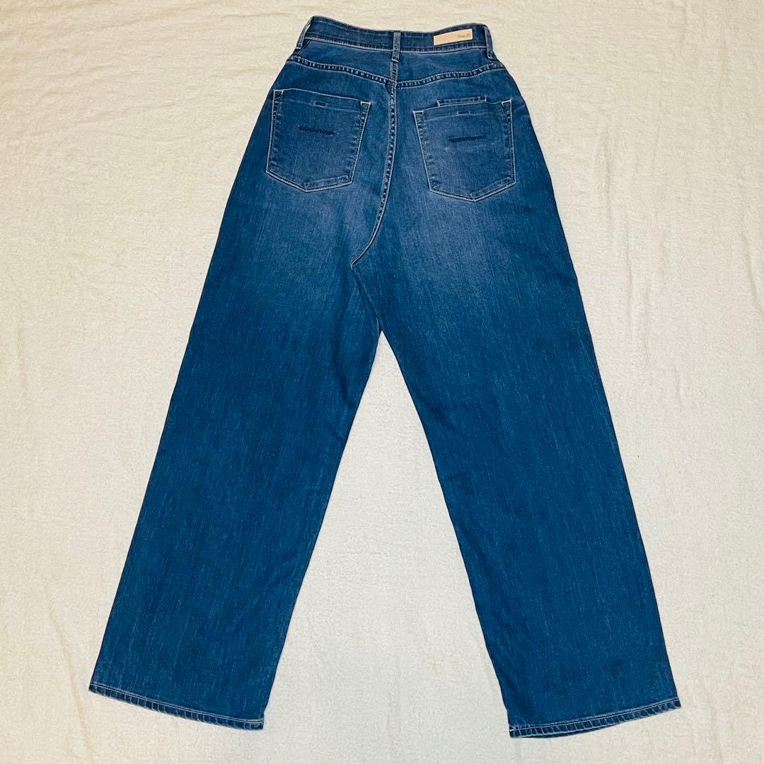 YANUK JOAN 別注JEANS FACTORYハイウエスト ワイドデニム