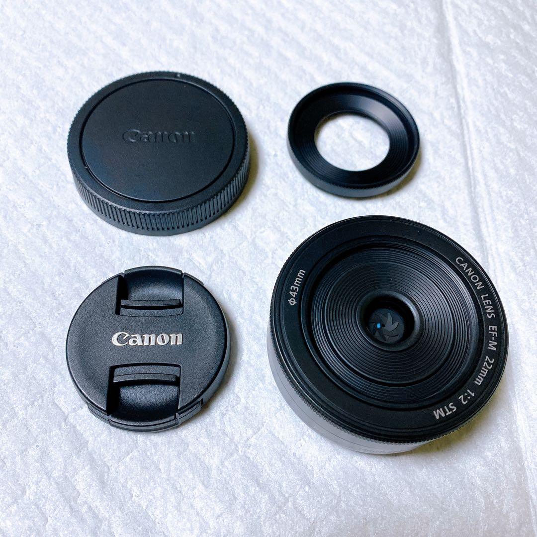 極美品 Canon 単焦点広角レンズ EF-M22mm F2 STM