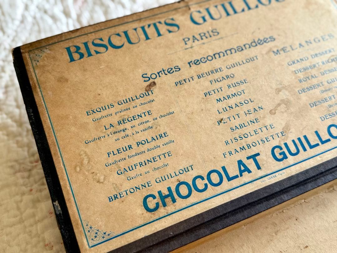フランス　アンティーク＊BISCUITS GUILLOUT PARIS＊ボックス