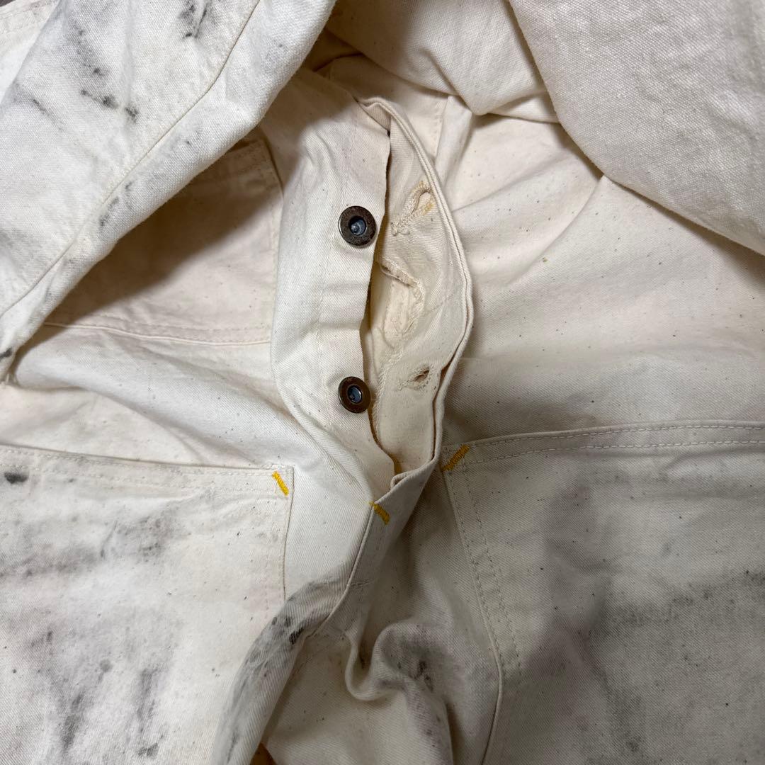 カーターズ　Carters オーバーオール　エプロン　ダブルニー　キナリ　生成