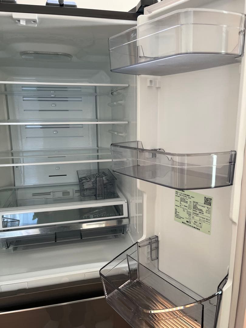 TOSHIBA GR-T510FZ(ZH) 冷蔵庫 508L グレー