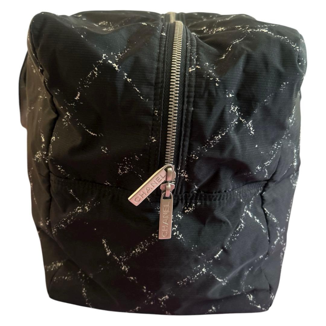 【CHANEL 】シャネル 旧トラベルライン ボストンバッグ ブラック