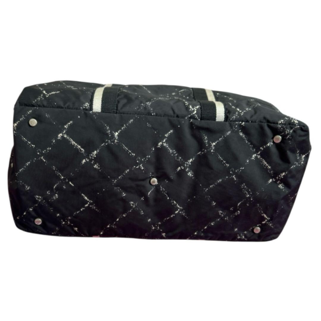 【CHANEL 】シャネル 旧トラベルライン ボストンバッグ ブラック