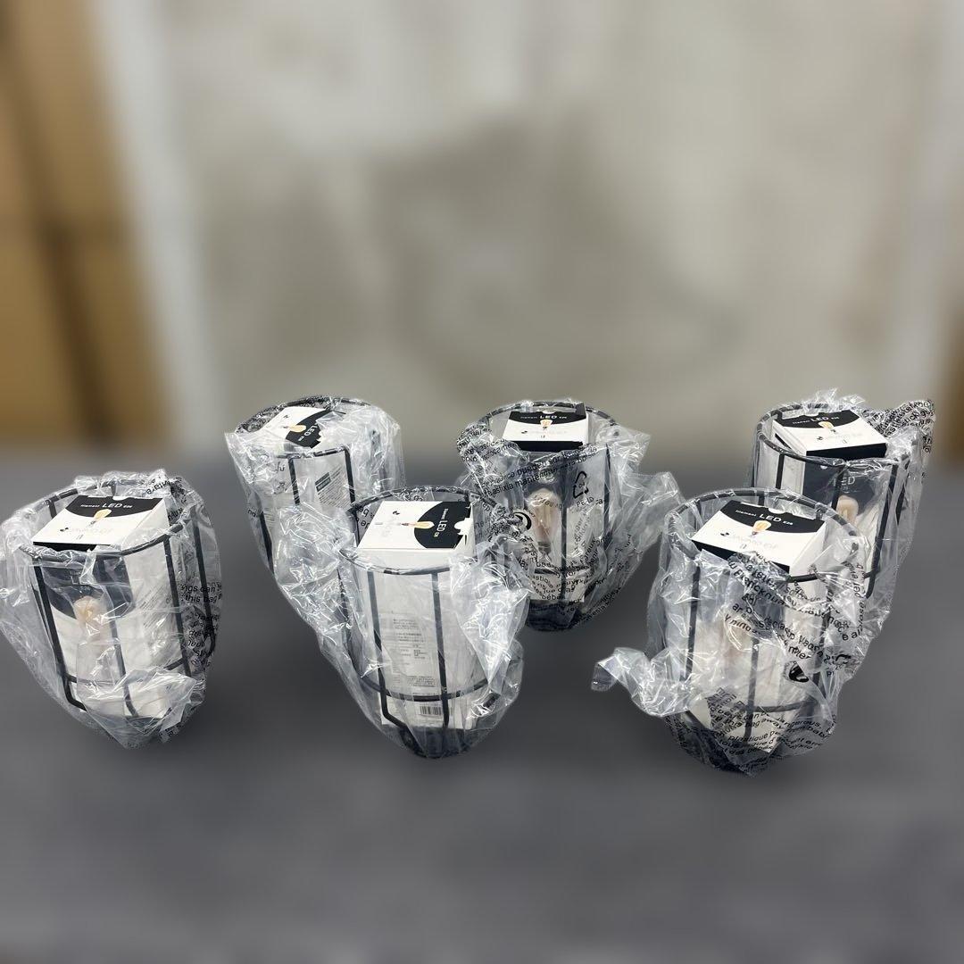 シーリングファン フィラメントLED 6灯 JE-CF048-BK ブラック