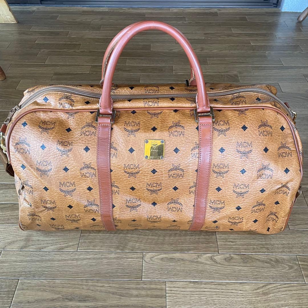 MCM ヴィンテージ ボストンバッグ 大容量 リバイバル人気