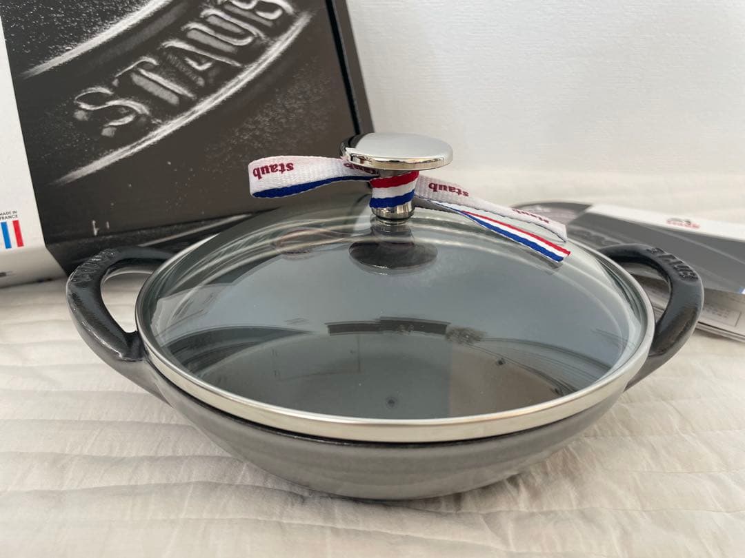 〈新品〉ストウブ　ベビーウォック　グレー