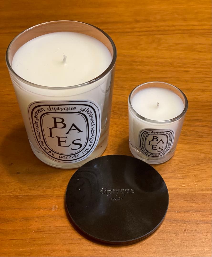 diptyque BAIES アロマキャンドル フタ付 190g&35gセット