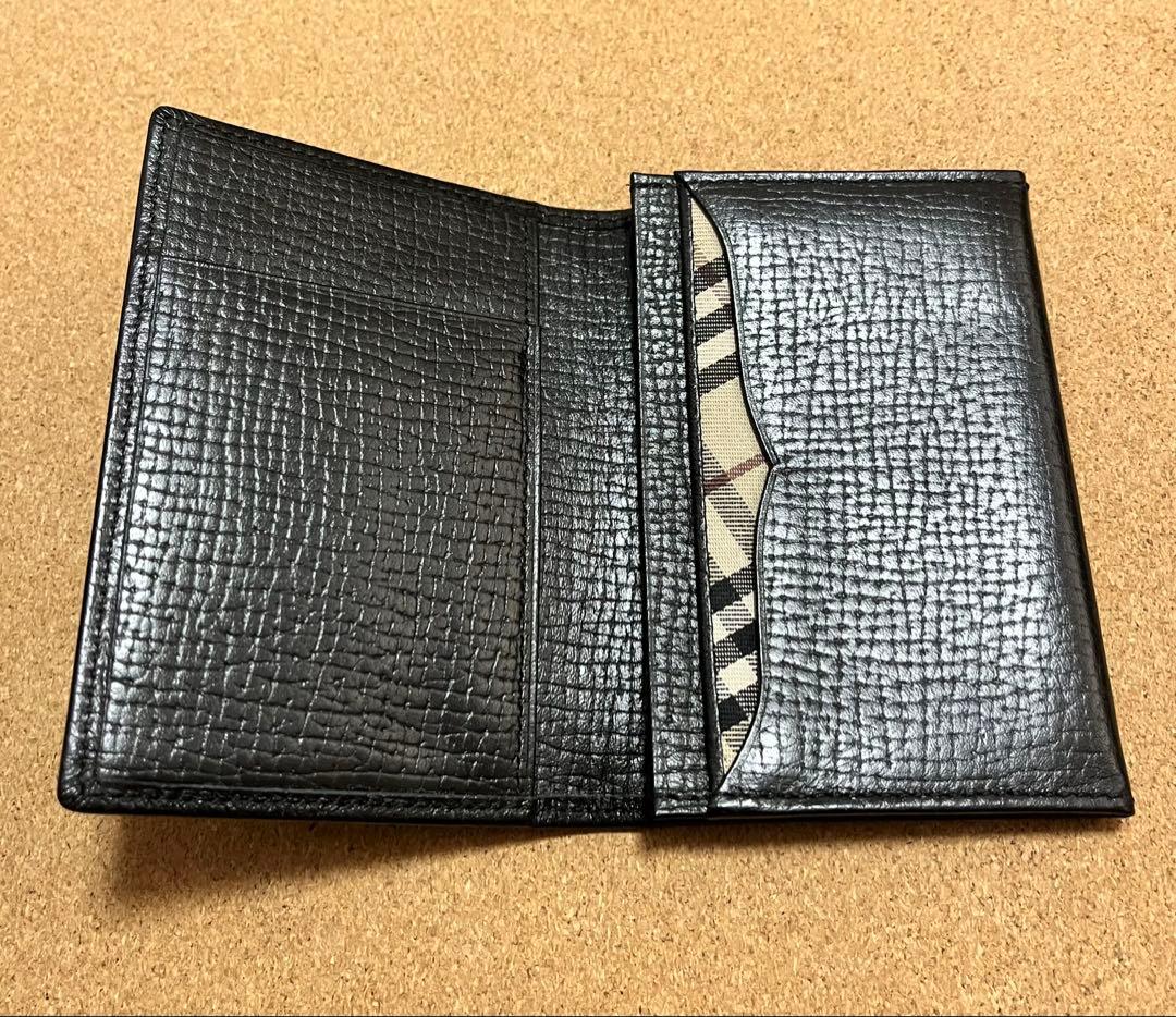 【美品】Burberry バーバリー カードケース 名刺入れ ブラック