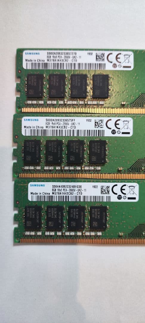 あ*ん様 【合計48GB】Samsung DDR4-2666 8GB×6枚セット