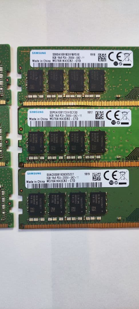 あ*ん様 【合計48GB】Samsung DDR4-2666 8GB×6枚セット