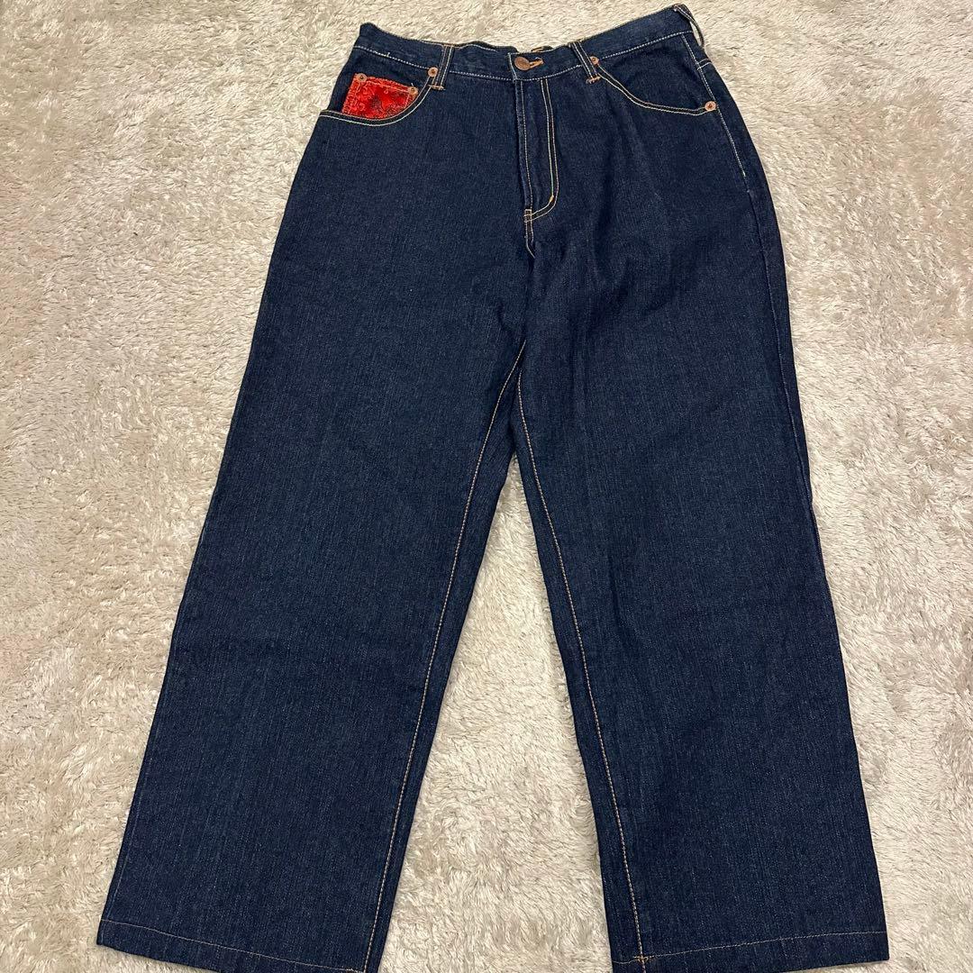 希少　DOGTOWN ドッグタウン　黒龍　デニム　パンツ　メンズ　W32 刺繍