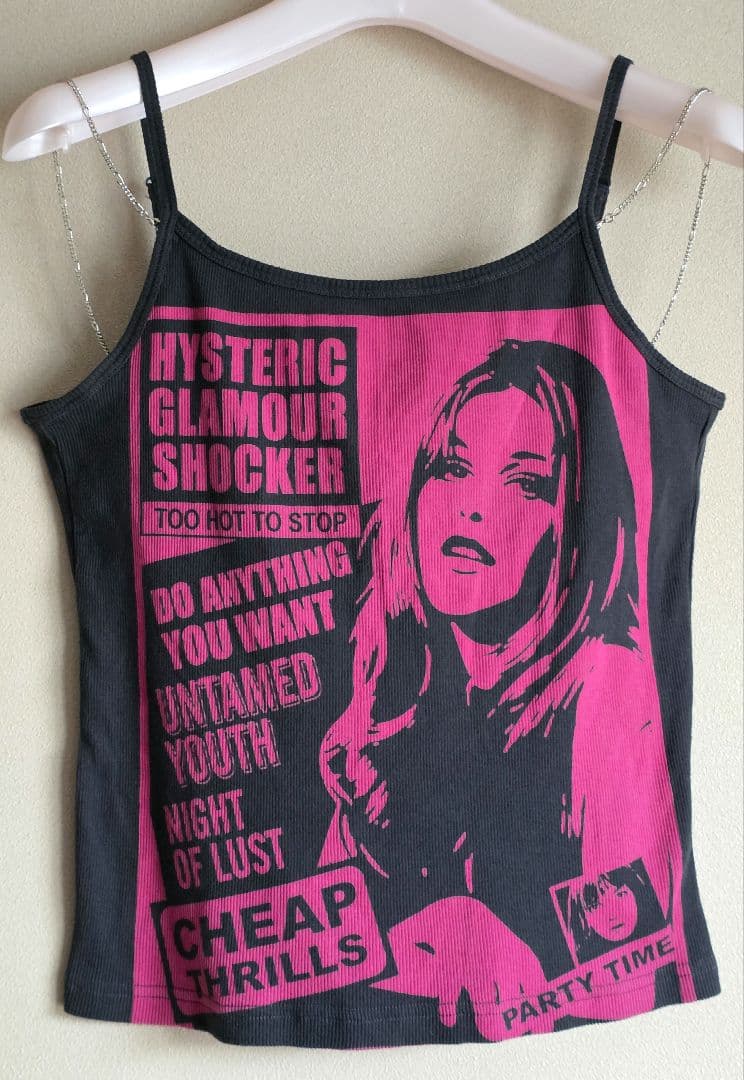 HYSTERIC GLAMOUR キャミソール チェーンストラップ付き