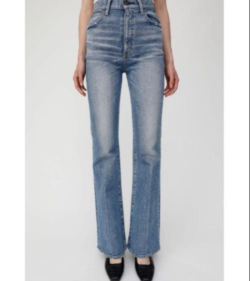 moussy 大人気mvsフレアデニムサイズ25 ライトブルー