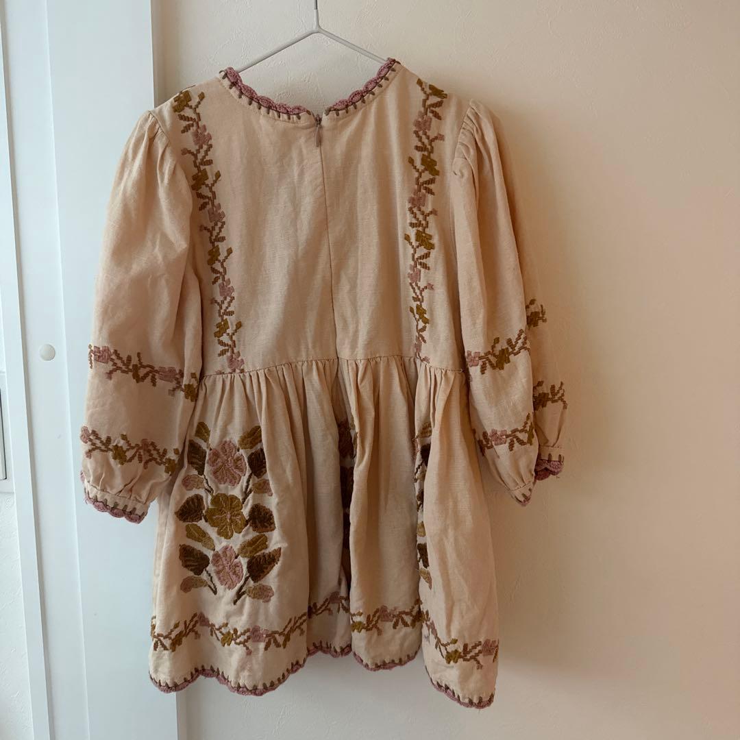 ワンピース apolina penelope dress pink sand 3-5y