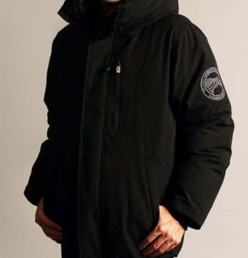 AVIREX フード付きダウンジャケット M ブラック