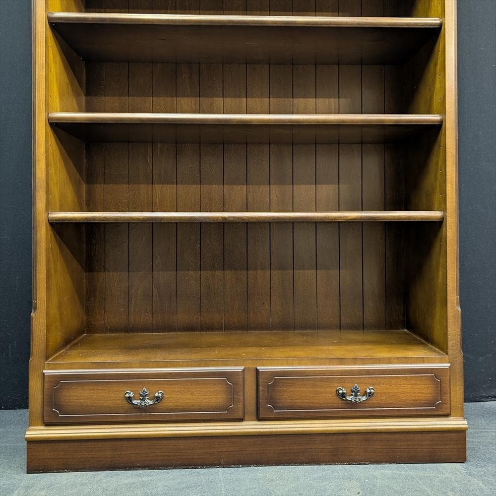 カリモク　コロニアル　本棚　本箱　書棚　ラック　ブックシェルフ　キャビネット　B