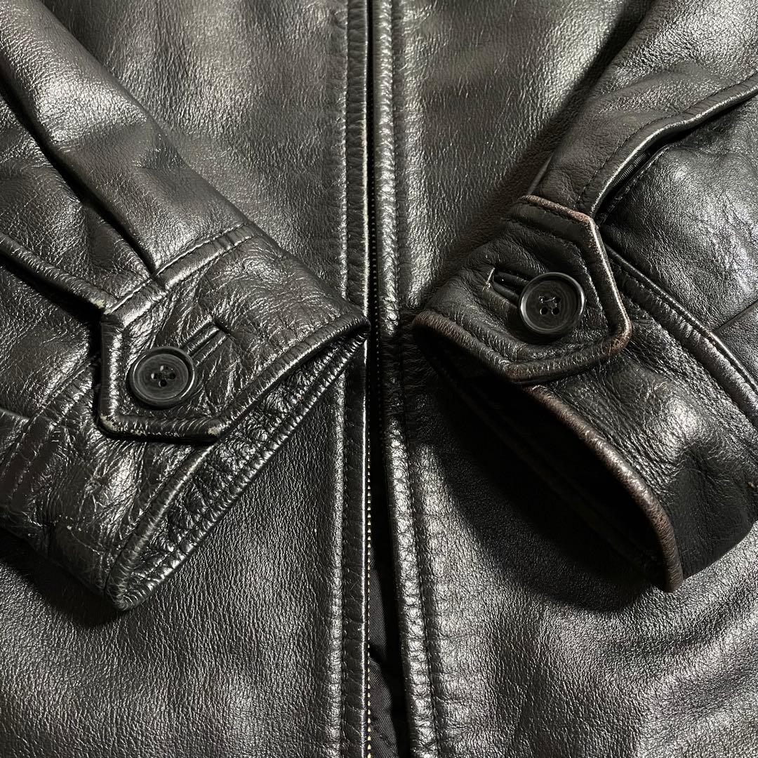 オールドギャップ レザージャケット 襟付き 本革 牛革