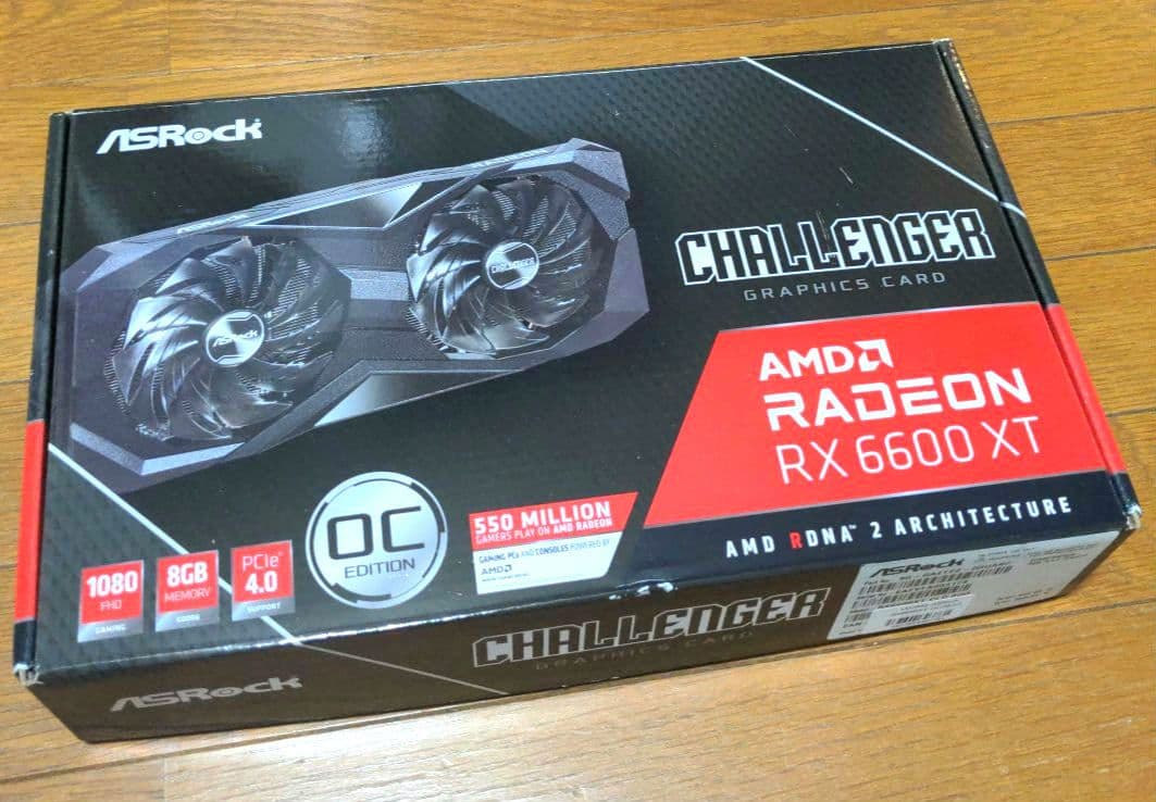 PCI Express 4.0 対応 Radeon RX6600XT 8g