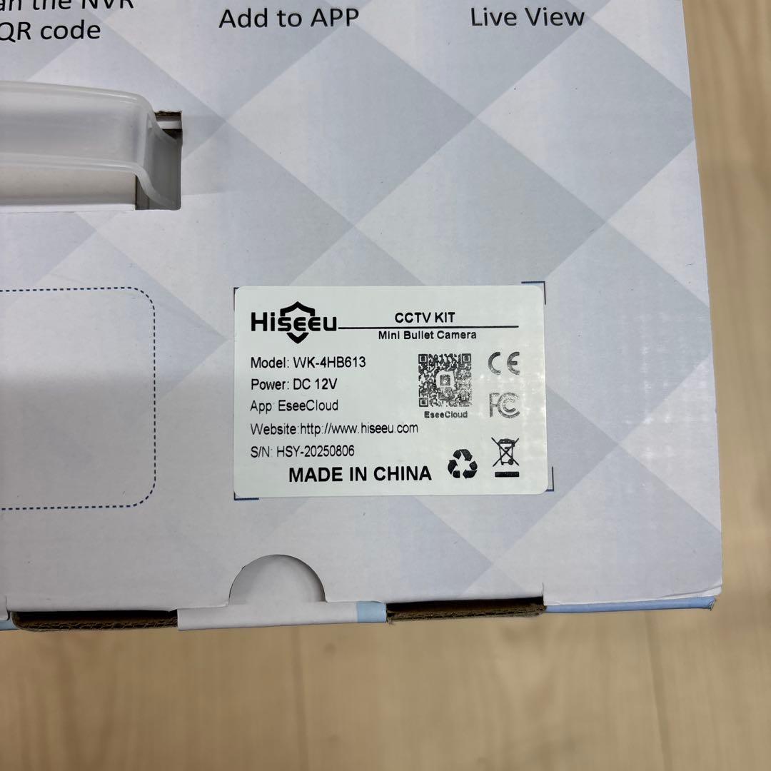 D437 HiSEEU 防犯カメラ WK-4HB613 WiFi-Pro