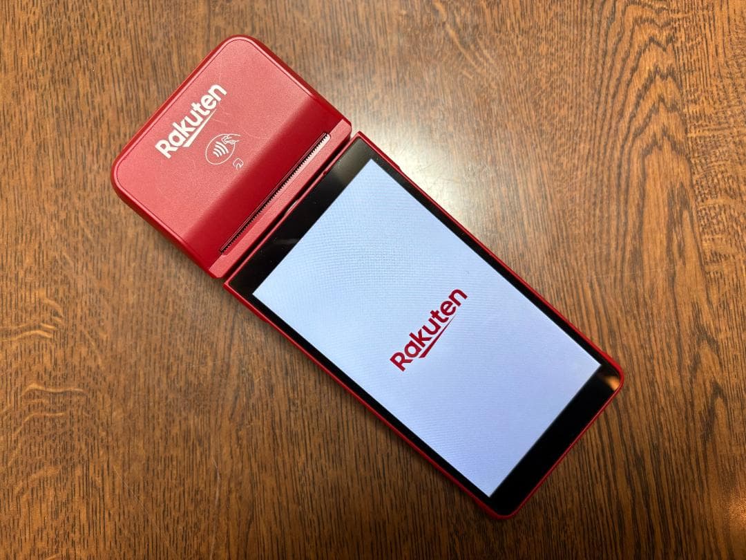 ★楽天ペイ ターミナル・赤 ・動作品・初期化済み・半年使用・元箱取説あり決済端末