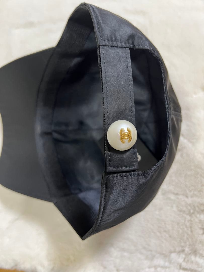 シャネル ノベルティ帽子　キャップ　ブラック※箱はつきません