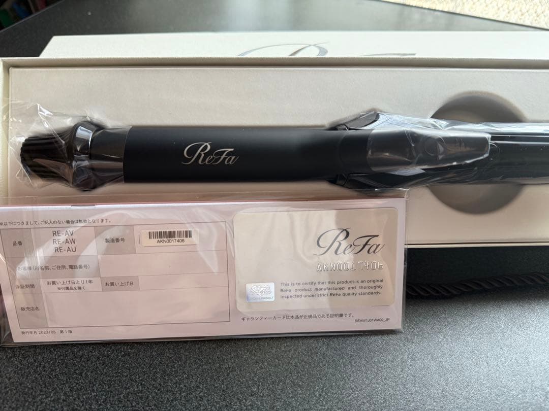 新品未使用 MTG ReFa リファ カールアイロン プロ ブラック 38mm
