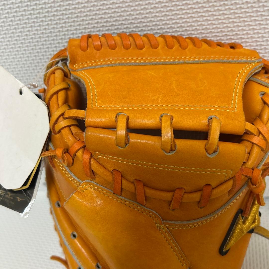 Mizuno Pro 軟式グローブ ビターオレンジ キャッチャーミット
