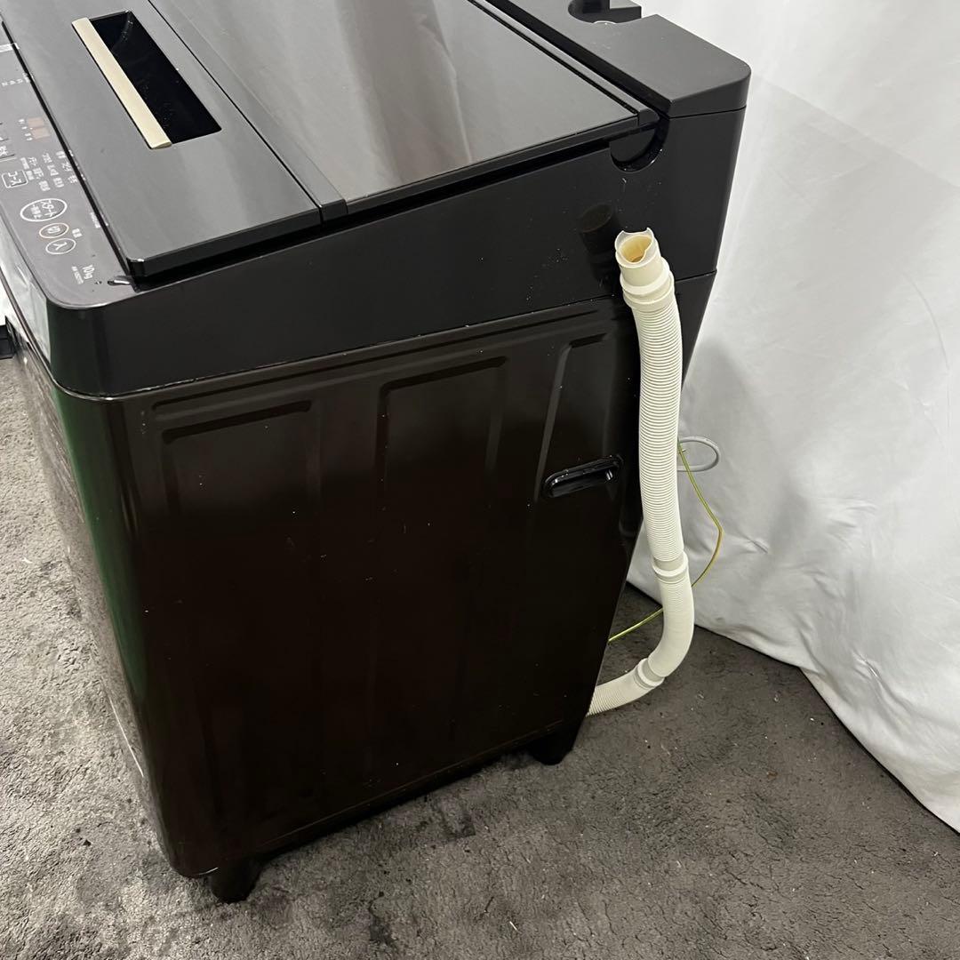 888a⭕️洗濯機　東芝　ザブーン　大容量　10キロ　安い　中古　設置無料　木目調
