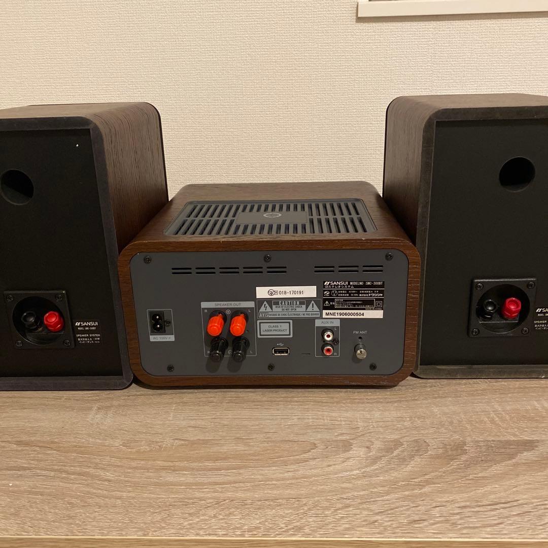 真空管搭載SANSUI ハイブリッドミニコンポ SMC-300BT