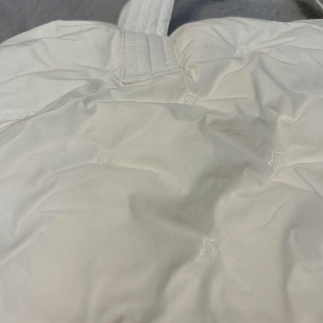 Bonpoint マザーズバッグ　ホワイト　チェリー刺繍